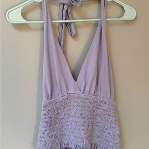 American Eagle Lavender Halter Top